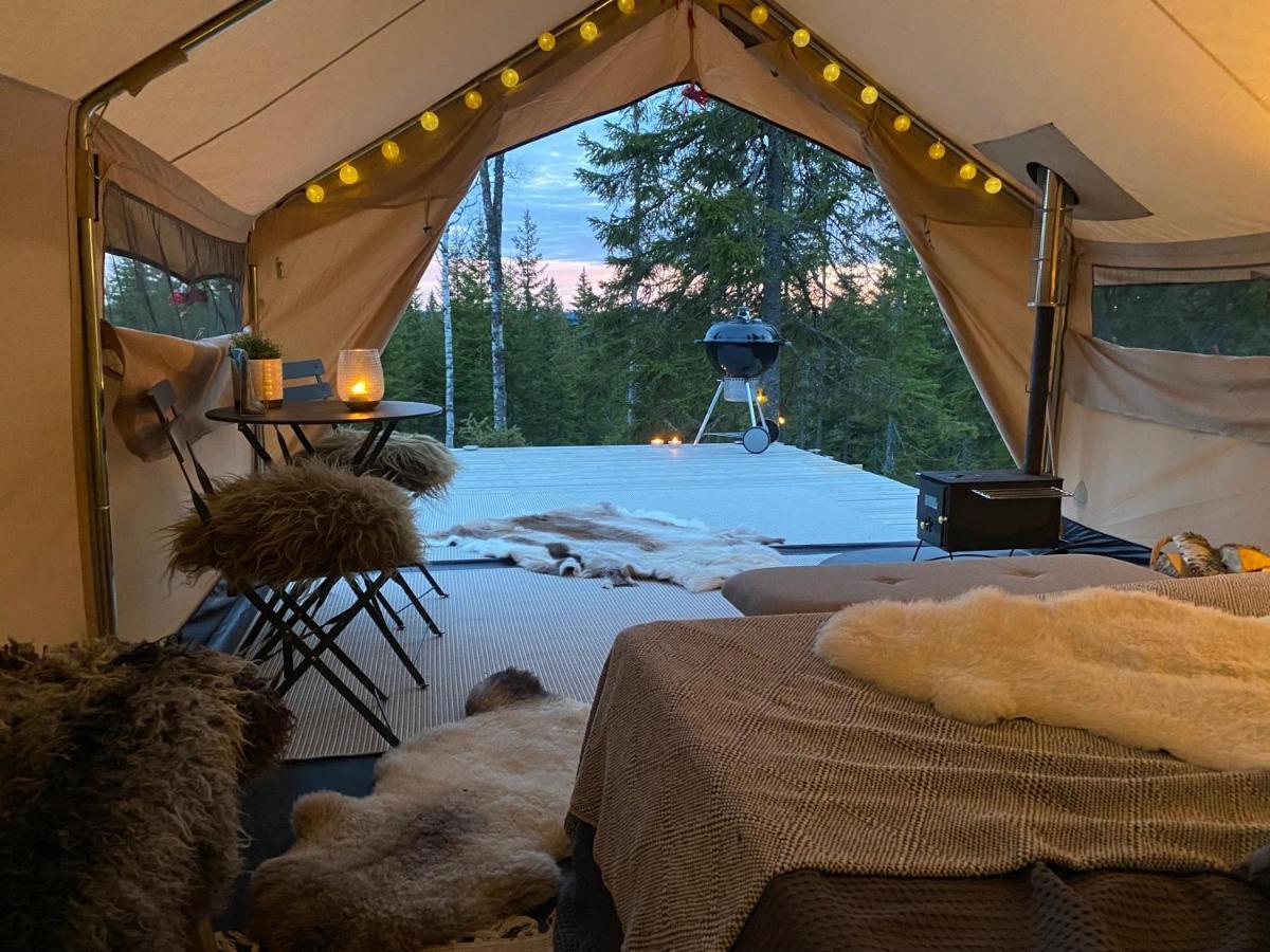 Glamping Tent With Amazing View In The Forest Torsby Exteriör bild