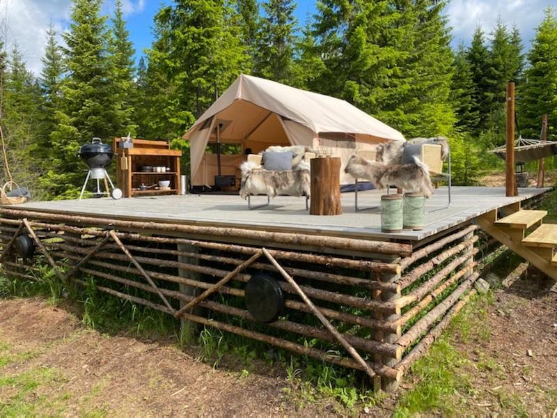 Glamping Tent With Amazing View In The Forest Torsby Exteriör bild